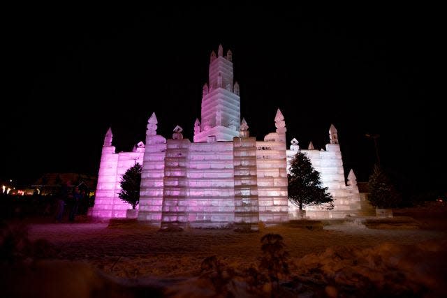 The elaborate Eagle River ice castle is a tradition to see at least once.