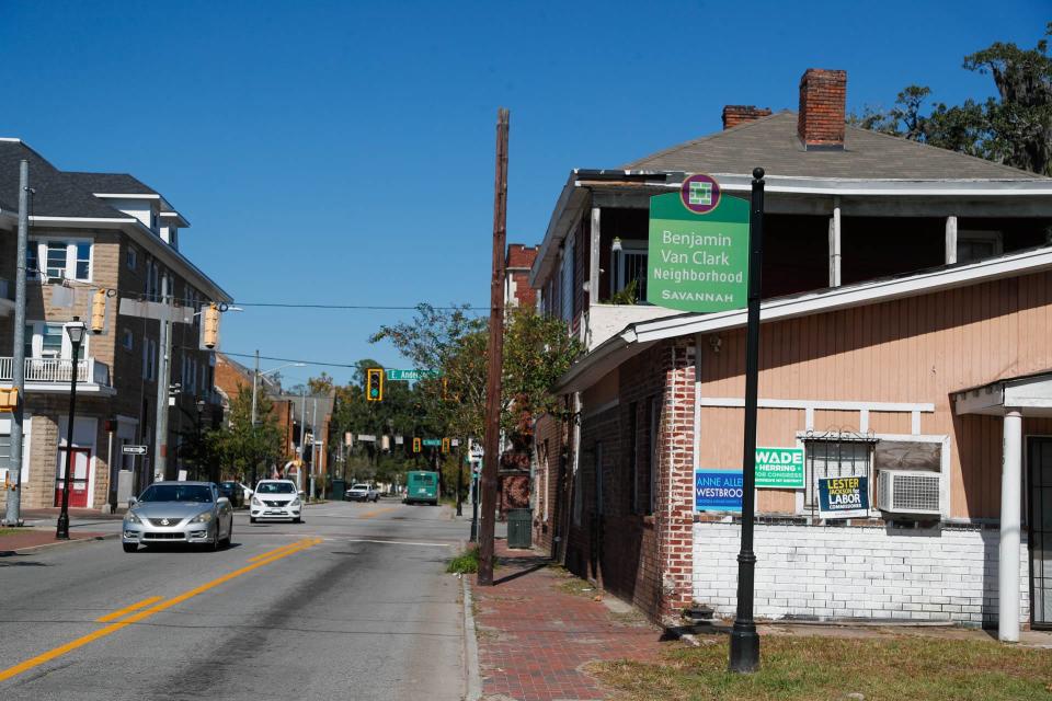 The Waters Avenue corridor between Wheaton Street and Victory Drive connects multiple Savannah neighborhoods.