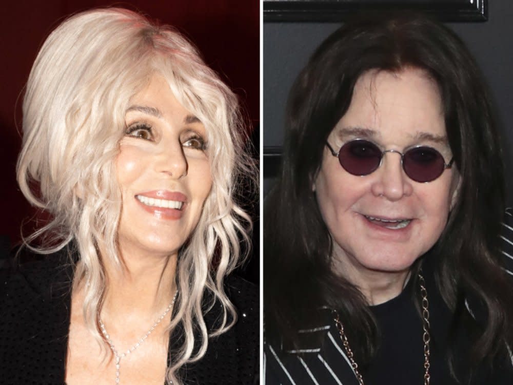 Haben sich ihren Platz in der Ruhmeshalle der Musik gründlich verdient: Sängerin Cher und Gruselrocker Ozzy Osbourne. (Bild: imago/Bestimage / Xavier Collin/Image Press Agency/ImageCollect)