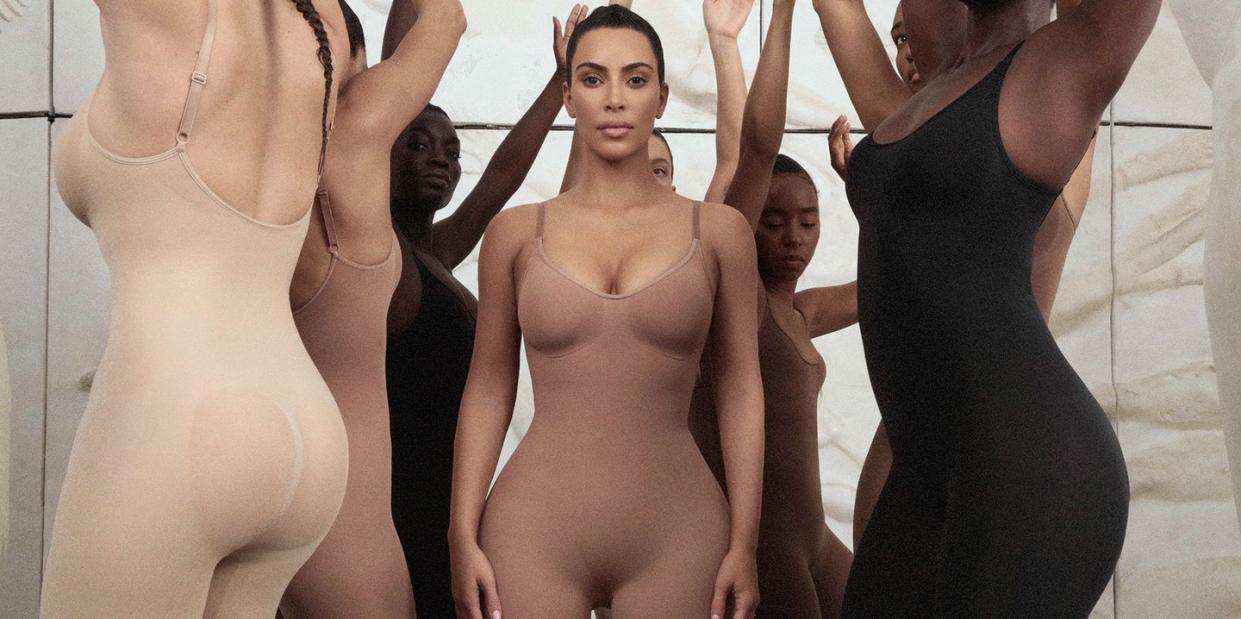 Kim Kardashian's long-awaited shapewear line launches today [Photo: Skims]