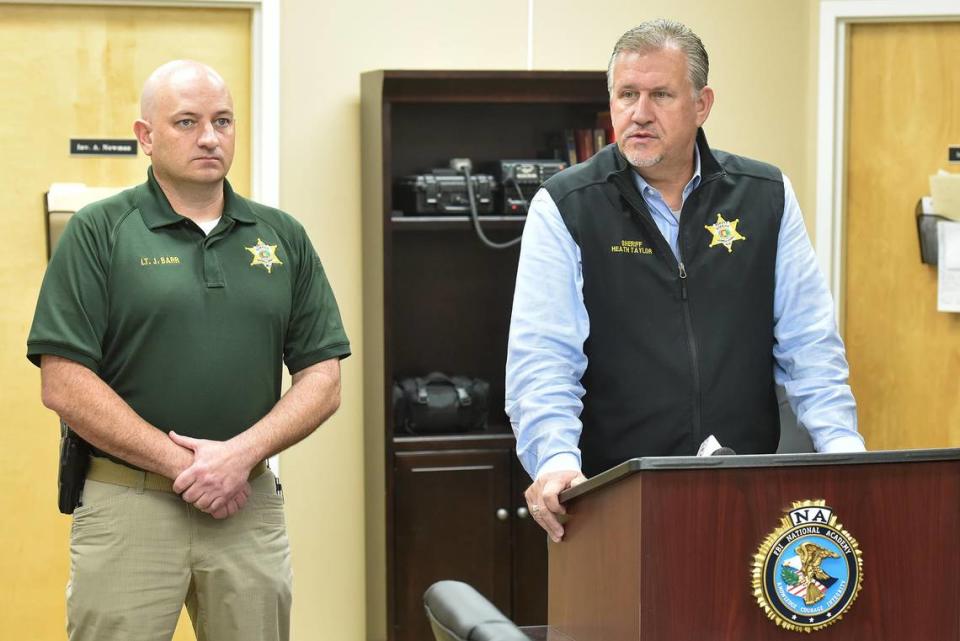 Jarrod Barr, Chief Investigator at Russell County Sheriff’s Office, and Russell County Sheriff Heath Taylor at a press conference Saturday, January 16, 2021, announced 28-year-old Samantha Malasig had been charged with the murder of 38-year-old Christopher Roper of Phenix City. According to Sheriff Taylor, Roper’s body was found behind the Uchee Pines Seventh Day Advent Church on Uchee Pines Road on Thursday,