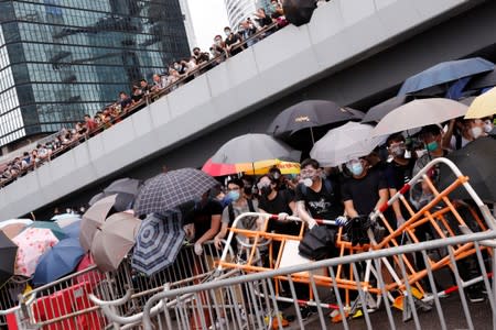 Demonstration against a proposed extradition bill in Hong Kong