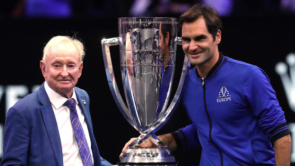 Roger Federer’s lack of interest in the Davis Cup comes as he drives the exhibition Laver Cup tournament. Pic: Getty