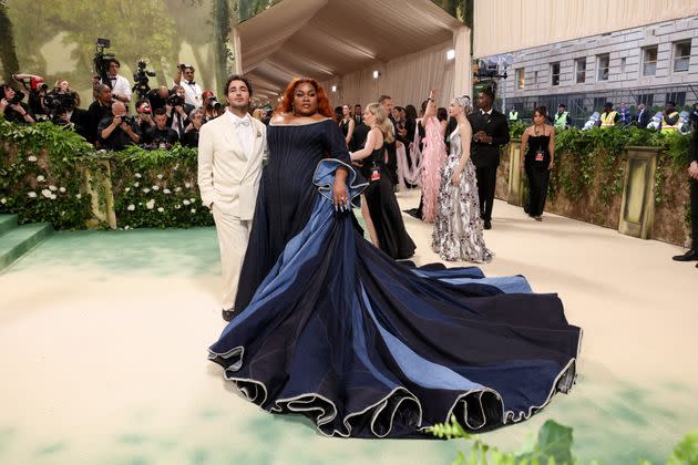 Zac Posen and Da'Vine Joy Randolph attend the 2024 Met Gala celebrating 