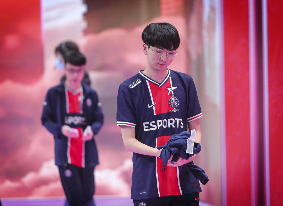 PSG慘敗RGE，賽後隊員表情落寞。   圖：翻攝自LoL eSports Photo flickr