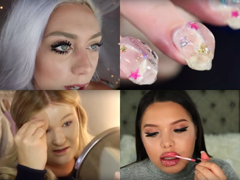 Todo comenzó a mediados de julio de este 2016, cuando en las redes sociales comenzaron a circular experimentos hechos con cosméticos. Diversas youtubers probaron a demostrar cómo lucirían si se colocaran 100 capas del mismo maquillaje.