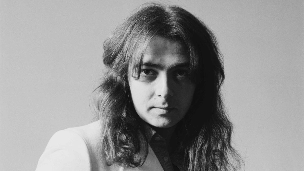  Bernie Marsden in a white suit in 1978 