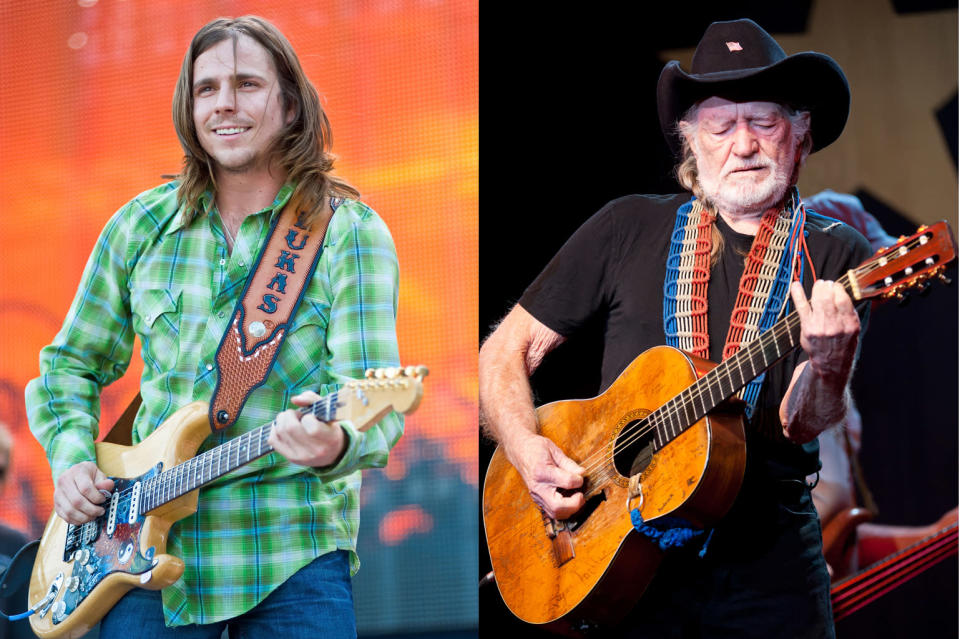 Lukas Nelson and Willie Nelson