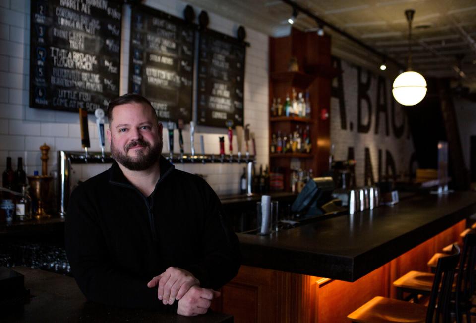 Matthew Brady, owner of Ale House 1890 and Provisions, stands inside of the Ale House 1890 recently.