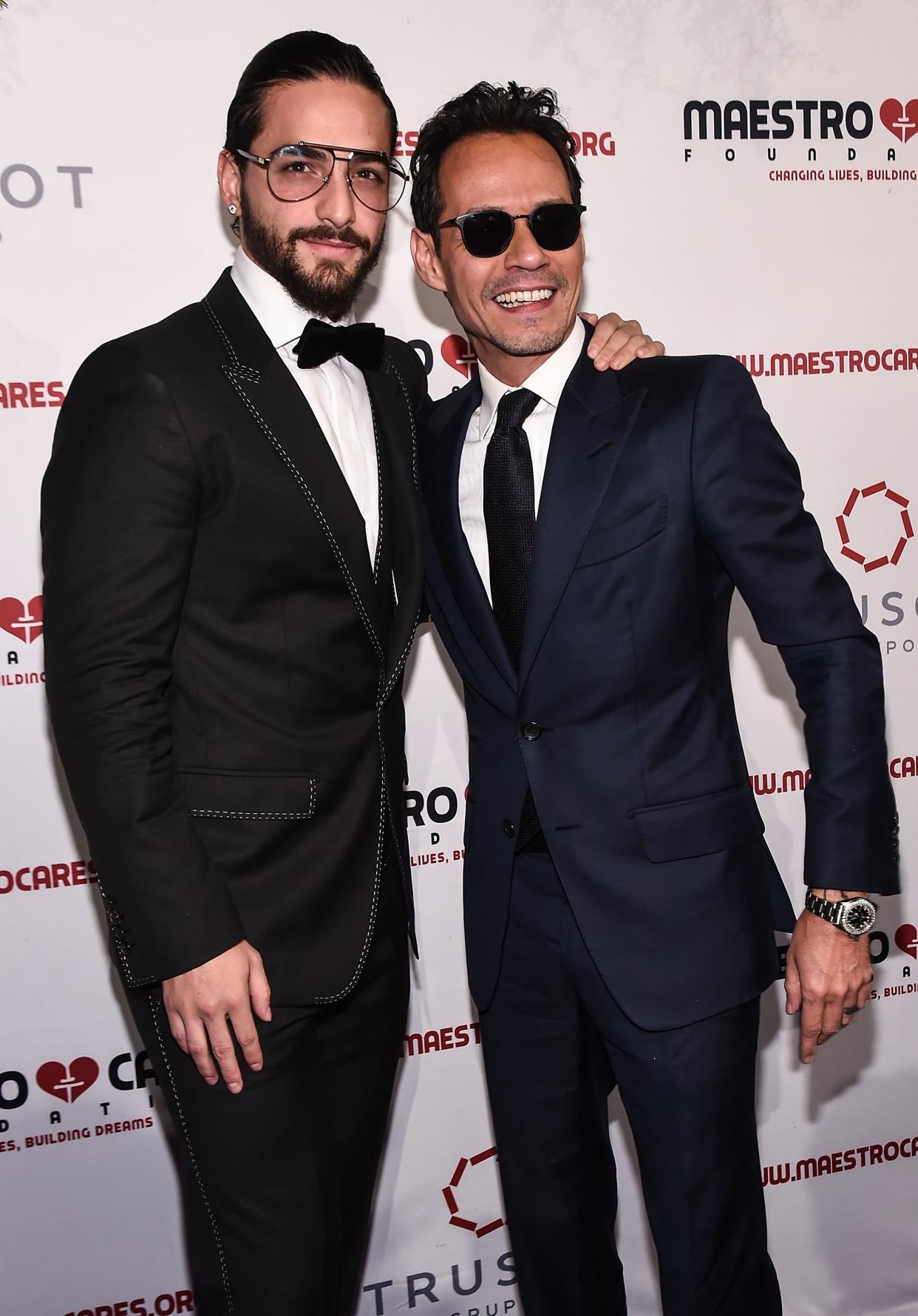 Marc Anthony y Maluma/Getty Images