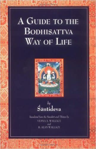 <p>"This book is a translation of a famous and universally loved poem for daily living composed by the 8th century Buddhist Sage Shantideva. It charts the spiritual journey of a Bodhisattva, one who is committed to attaining full enlightenment for the sake of all living beings. The poem is written from the point of view of a practitioner and provides an extraordinary insight into the process of inner transformation one goes through while traversing the Bodhisattva path." --&nbsp;<a href="http://kadampa.org/books/guide-to-the-bodhisattvas-way-of-life" target="_blank">Kadampa.org</a></p>