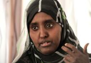 Somali asylum seeker Rahima speaks during an interview in Amsterdam, the Netherlands August 26, 2015. REUTERS/Toussaint Kluiters/United Photos