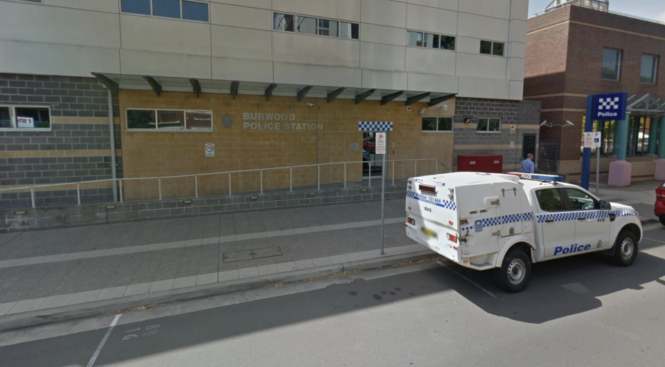 The man from Sydney's inner west was arrested and taken to Burwood Police Station. Source: Google Maps