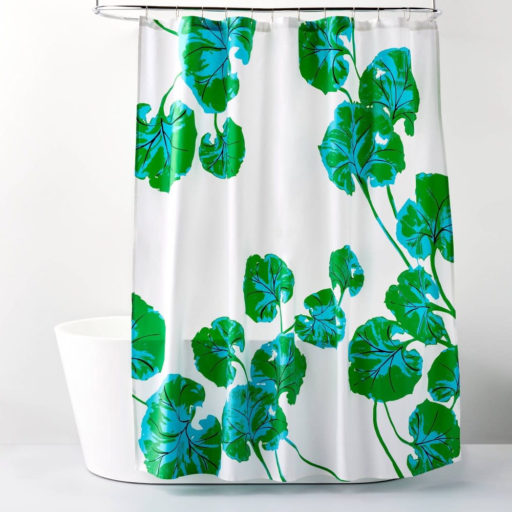 <p><a href="https://go.redirectingat.com?id=74968X1596630&url=https%3A%2F%2Fwww.target.com%2Fp%2Fgeranium-leaf-green-shower-curtain-blue-dvf-for-target%2F-%2FA-89286873&sref=https%3A%2F%2Fwww.veranda.com%2Fshopping%2Fhome-accessories%2Fg60319306%2Ftop-diane-von-furstenberg-target-collection-finds-2024%2F" rel="nofollow noopener" target="_blank" data-ylk="slk:Shop Now;elm:context_link;itc:0;sec:content-canvas" class="link rapid-noclick-resp">Shop Now</a></p><p>Geranium Leaf Shower Curtain</p><p>target.com</p><p>$30.00</p>