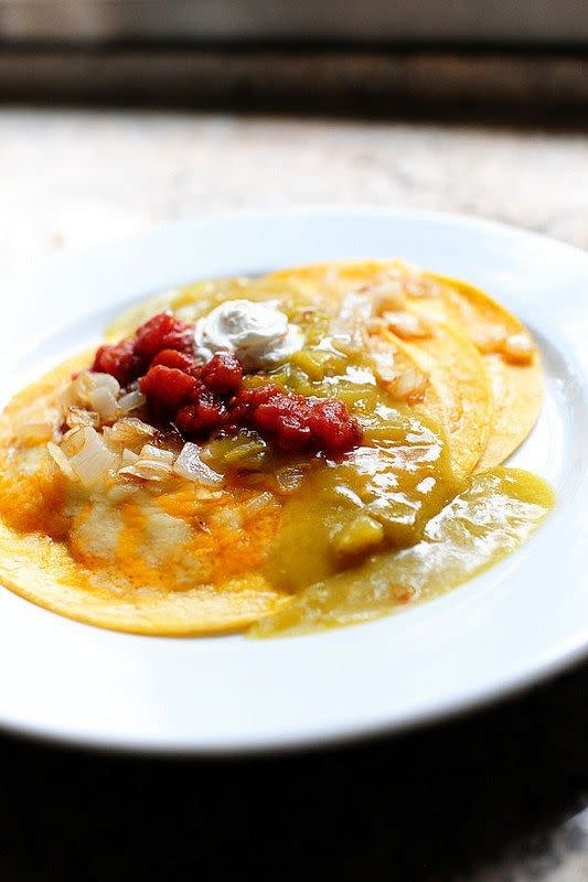 Green Chile Enchiladas