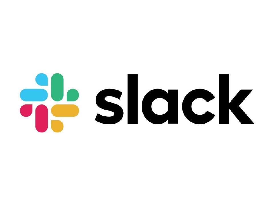 Slack logo, graphic element on white