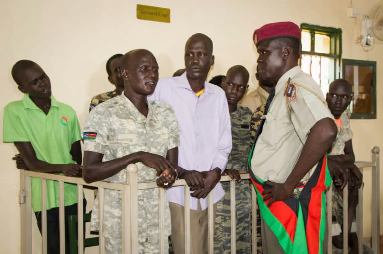 The military court in South Sudan's capital Juba found 10 soldiers guilty of raping five foreign aid workers and murdering a local journalist during fighting in July 2016