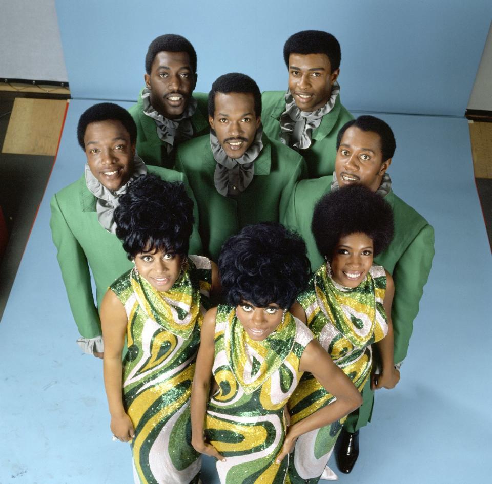 <p>The women were reunited with the Primes, who by then <a href="https://www.history-of-rock.com/temptations.htm" rel="nofollow noopener" target="_blank" data-ylk="slk:were known as the Temptations;elm:context_link;itc:0;sec:content-canvas" class="link ">were known as the Temptations</a>, when Motown introduced a <a href="https://theboombox.com/supremes-temptations-together/" rel="nofollow noopener" target="_blank" data-ylk="slk:collaboration between the two singing groups;elm:context_link;itc:0;sec:content-canvas" class="link ">collaboration between the two singing groups</a> in 1968. </p>