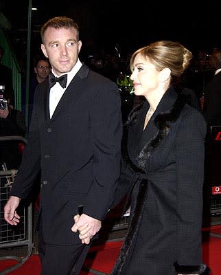 Guy Ritchie and Madonna at the London gala premiere of MGM's Die Another Day