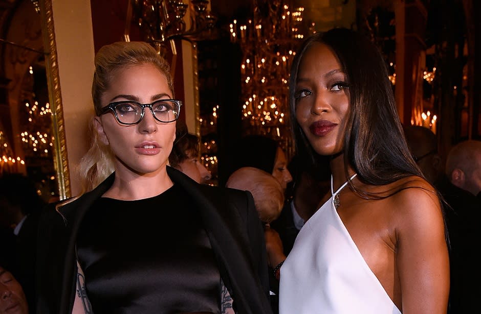 Lady Gaga wished Naomi Campbell a happy birthday via this topless photo