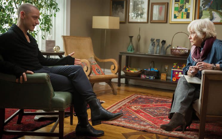 Kevin in session with his therapist (Betty Buckley) (Credit: Universal Pictures)