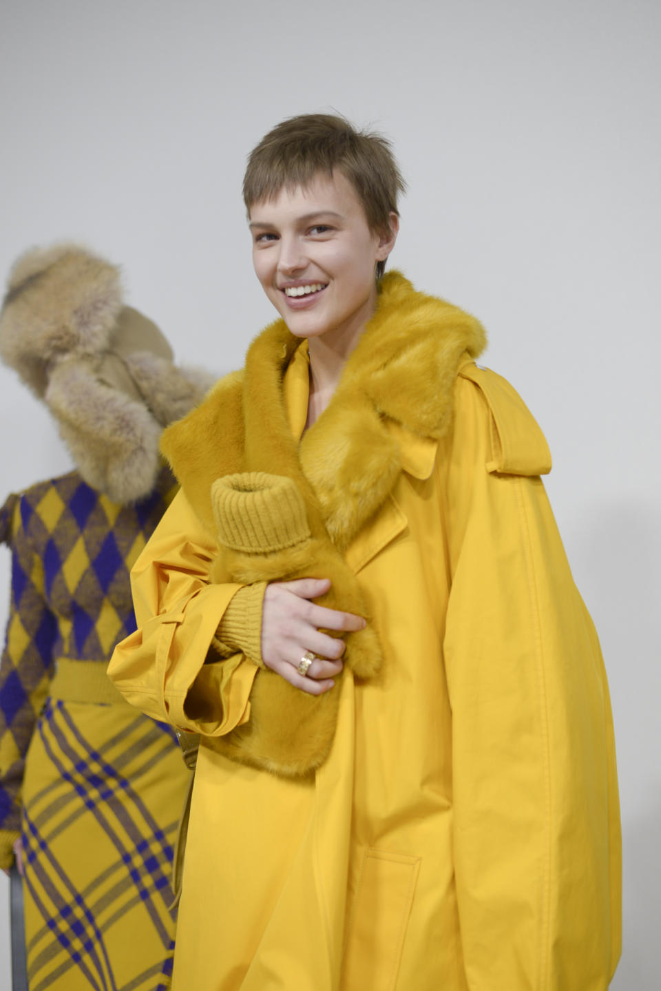 Backstage at Burberry RTW Fall 2023