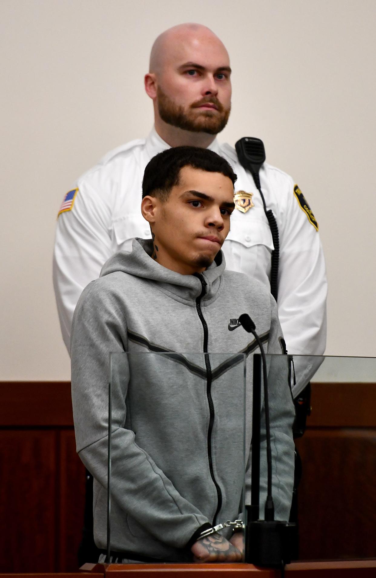 Kevin Rodriguez, accused of murder in a shooting at Worcester State University, appears in Superior Court in November.