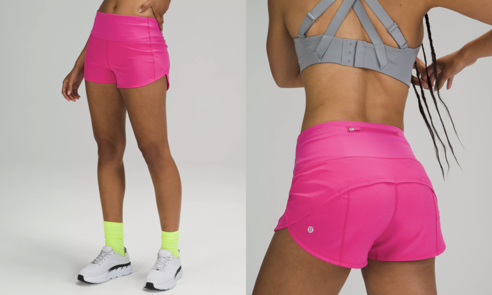 Shoppers are loving these cute and comfy Lululemon shorts. (Photos via Lululemon)