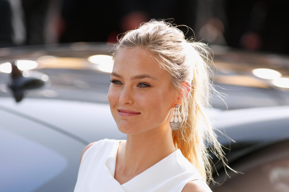 CANNES, FRANCE - MAY 13: Model Bar Refaeli attends the opening ceremony and premiere of 'La Tete Haute' ('Standing Tall') during the 68th annual Cannes Film Festival on May 13, 2015 in Cannes, France.  (Photo by Tristan Fewings/Getty Images)