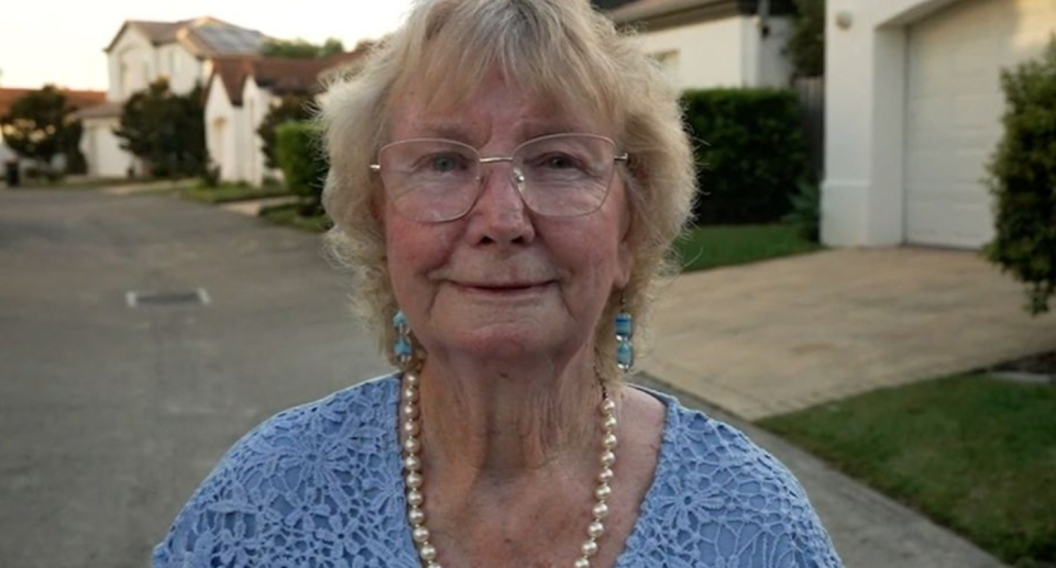 Mary Ellis, 74, pictured in a residential street.