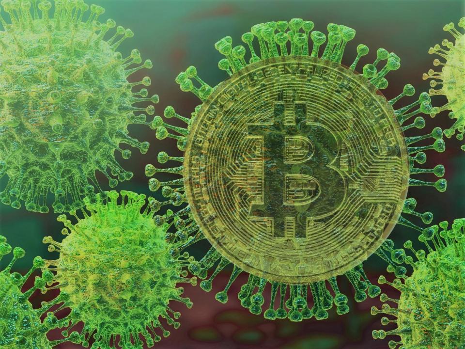 Some cryptocurrency analysts believe coronavirus has helped push up bitcoin's price: iStock/ composite