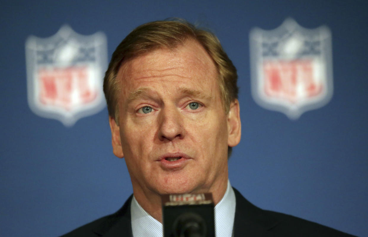 NFL commissioner Roger Goodell addressed the media at his annual state of the league news conference. (AP)