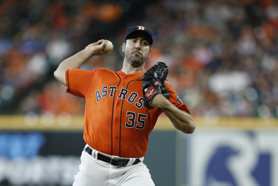 Justin Verlander has been phenomenal again this year, but it might be time to sell the ace ahead of the fantasy trade deadline. (Photo by Bob Levey/Getty Images)