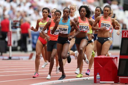 Athletics - IAAF Diamond League 2015 - Sainsbury's Anniversary Games - Queen Elizabeth Olympic Park, London, England - 25/7/15 Kenya's Eunice Sum in action during the Women's 800m Action Images via Reuters / Matthew Childs