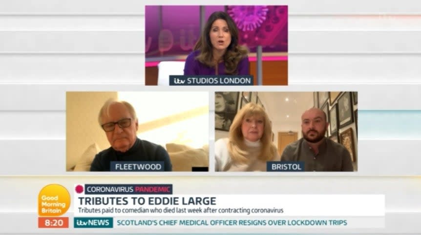 Large's comedy partner Syd Little also paid tribute on Good Morning Britain (ITV)