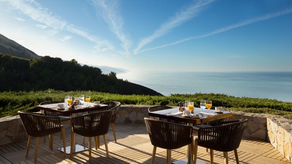 Patio at the Ventana Big Sur 