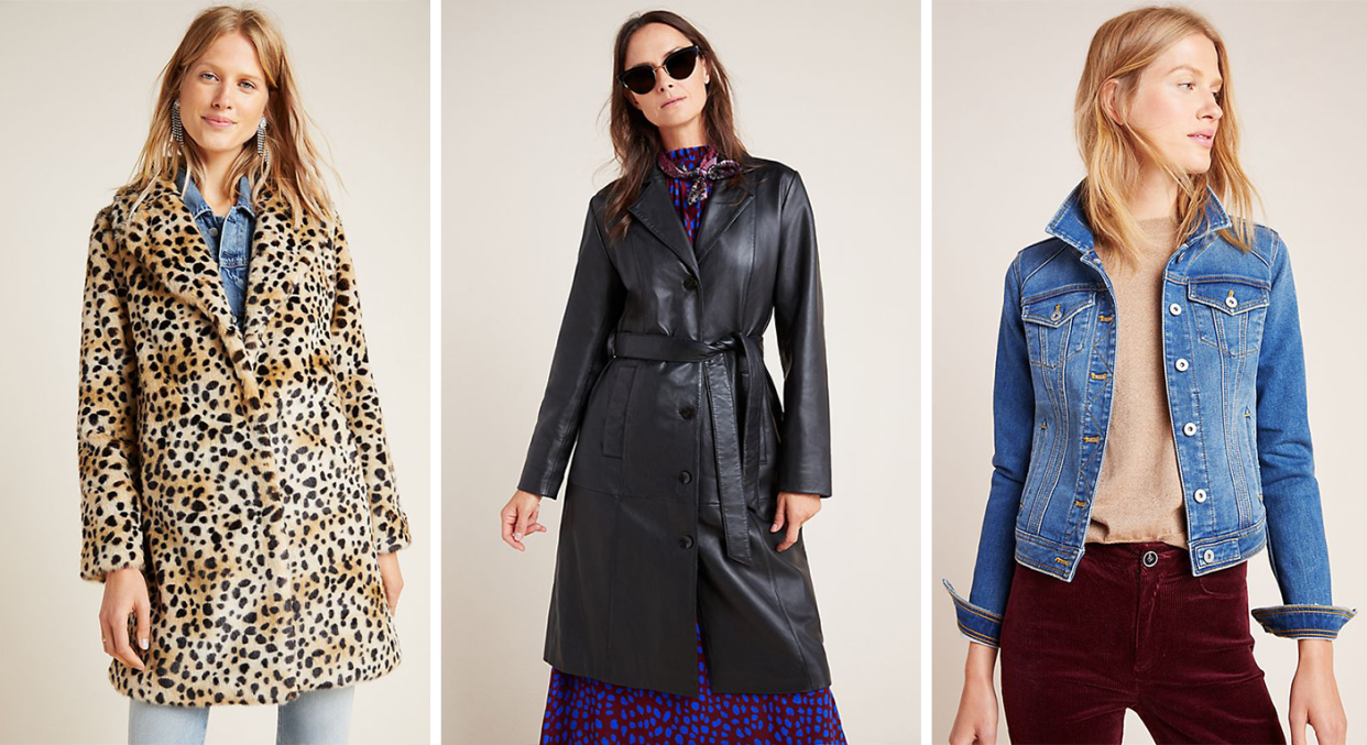 Shop Anthropologie's best outerwear with 20% off. [Photo: Anthropologie]