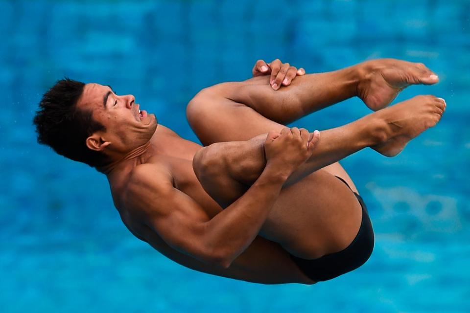 Ian Matos competes in the men’s 3m  springboard at the 2016 FINA Diving World Cup (Getty)