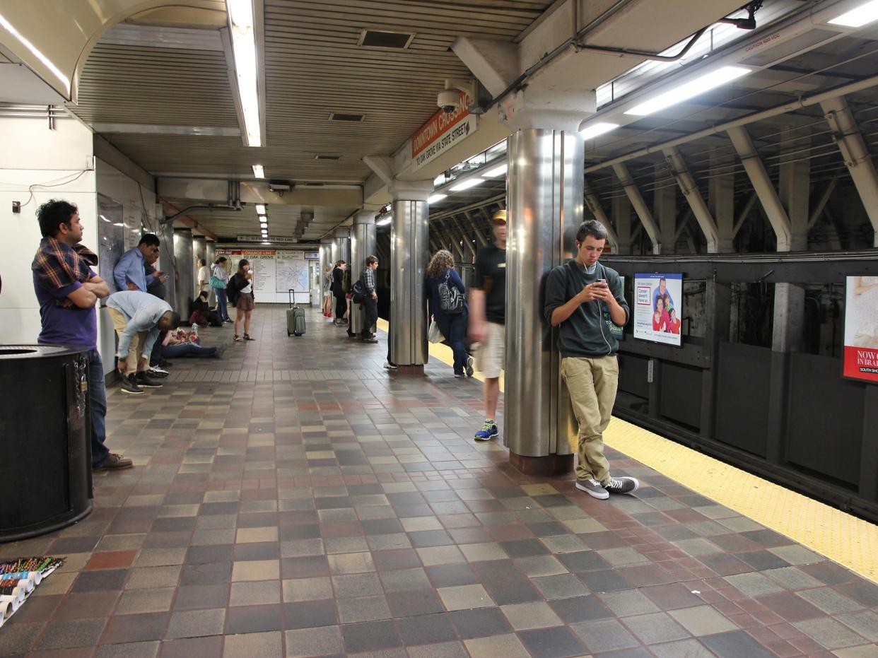 MBTA train