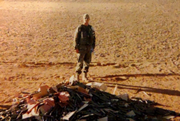 Larry Robertello in Iraq