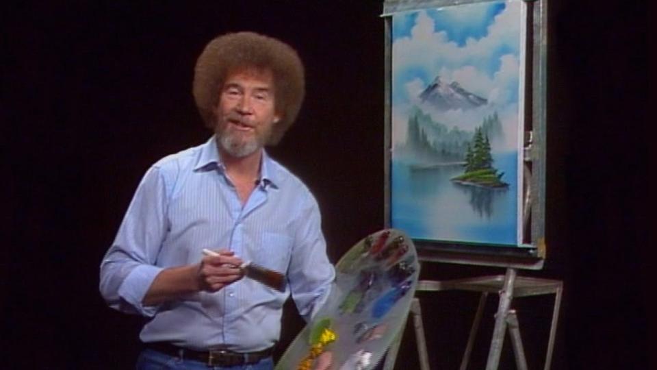 Bob Ross painting