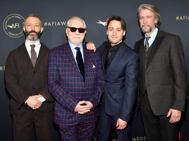 Bradley Cooper Poses with Brad Pitt & Leonardo DiCaprio at AFI Awards