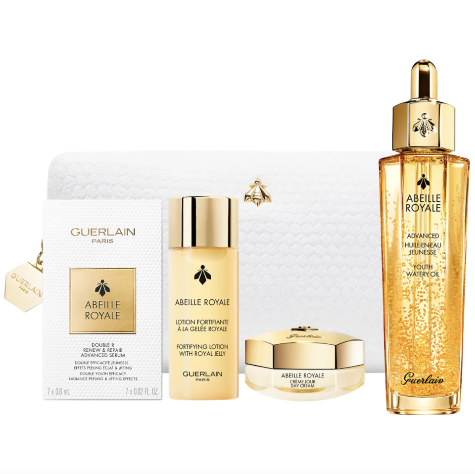 <p><a href="https://go.redirectingat.com?id=74968X1596630&url=https%3A%2F%2Fwww.sephora.com%2Fproduct%2Fabeille-royale-watery-oil-routine-set-P505939&sref=https%3A%2F%2F" rel="nofollow noopener" target="_blank" data-ylk="slk:Shop Now;elm:context_link;itc:0;sec:content-canvas" class="link ">Shop Now</a></p><p>Abeille Royale Watery Oil Routine Set</p><p>sephora.com</p><p>$145.00</p><span class="copyright">Sephora</span>