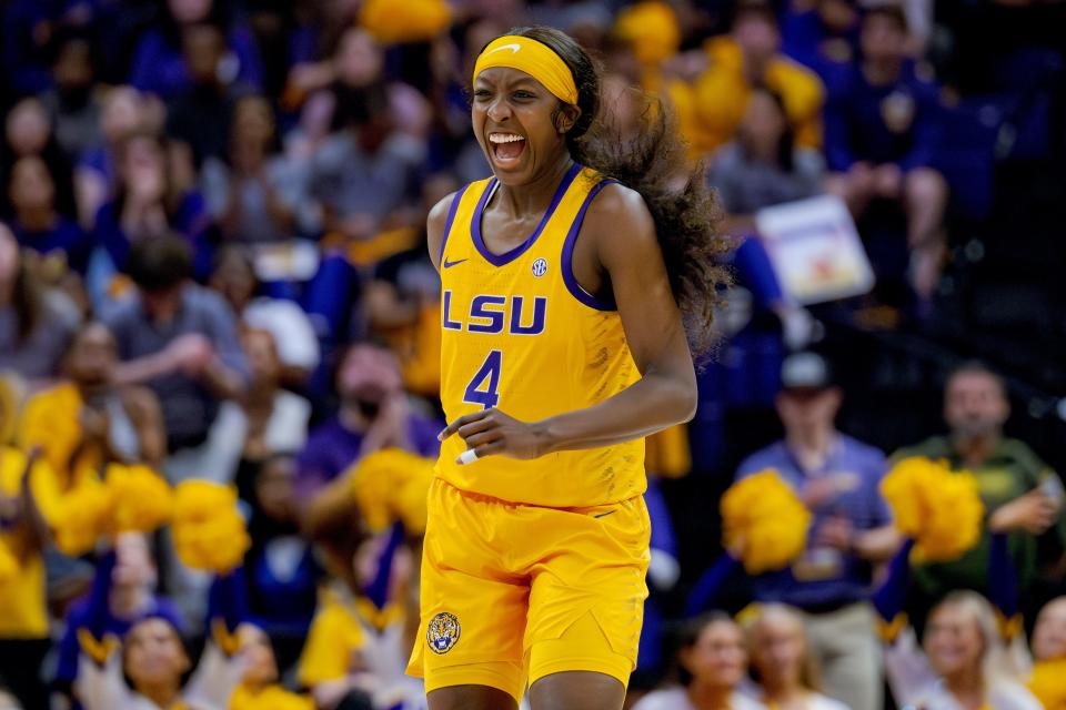 LSU coach Kim Mulkey has said Flau'jae Johnson, a sophomore star for the Tigers who is also a rap star, is one of the most joyful players she's ever coached.