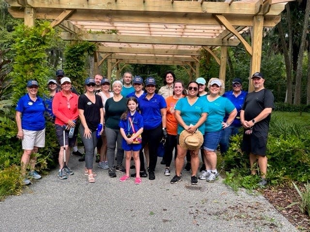 More than a dozen OMCAR members and Stellar MLS employees spent a recent morning at Silver Springs State Park clearing the grounds and flower beds for the Clean Up Florida Waters event.