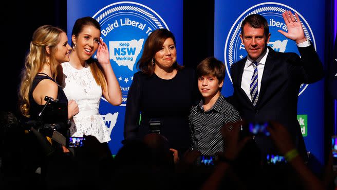 Baird's daughter Laura (left) has reportedly come under fire over the lockout laws. Photo: Yahoo7