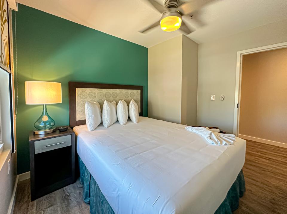 A look inside one of the bedrooms at the Flamingo Lodge in the Everglades National Park.
