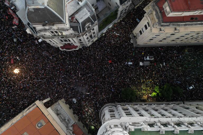 Por la magnitud de la marcha, ayer colapsaron las calles céntricas