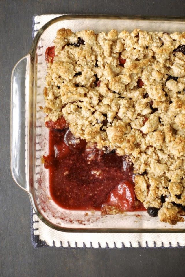 Gluten-Free Berry Cherry Cobbler