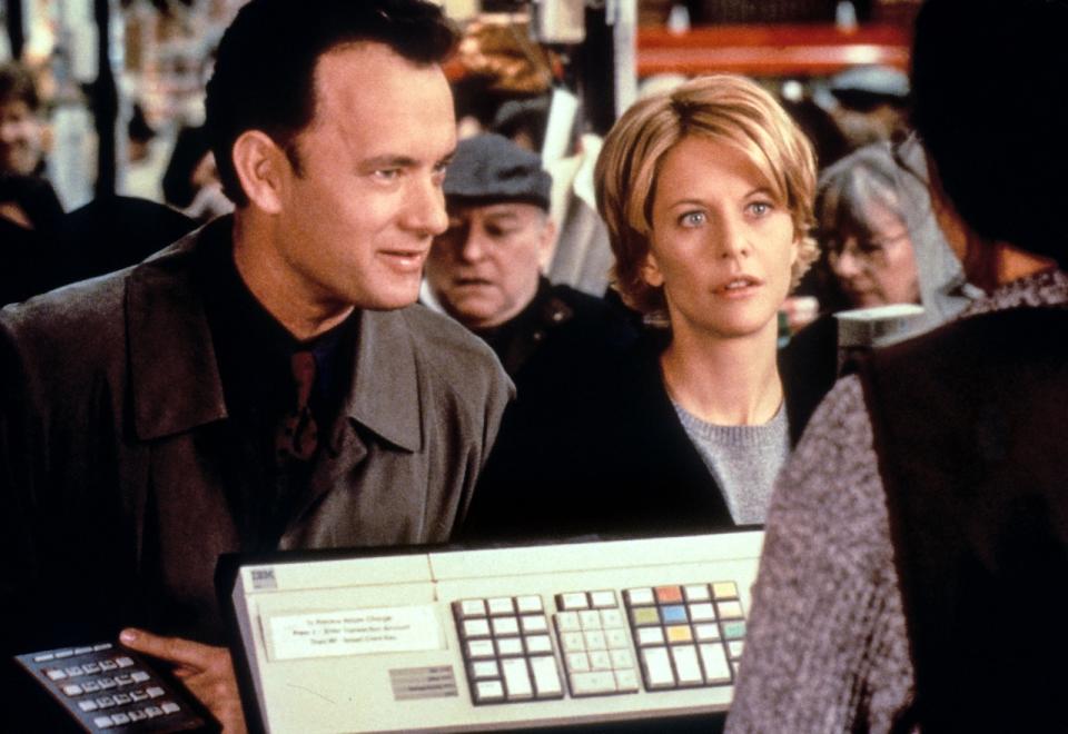 YOU'VE GOT MAIL, Tom Hanks, Meg Ryan, 1998.  